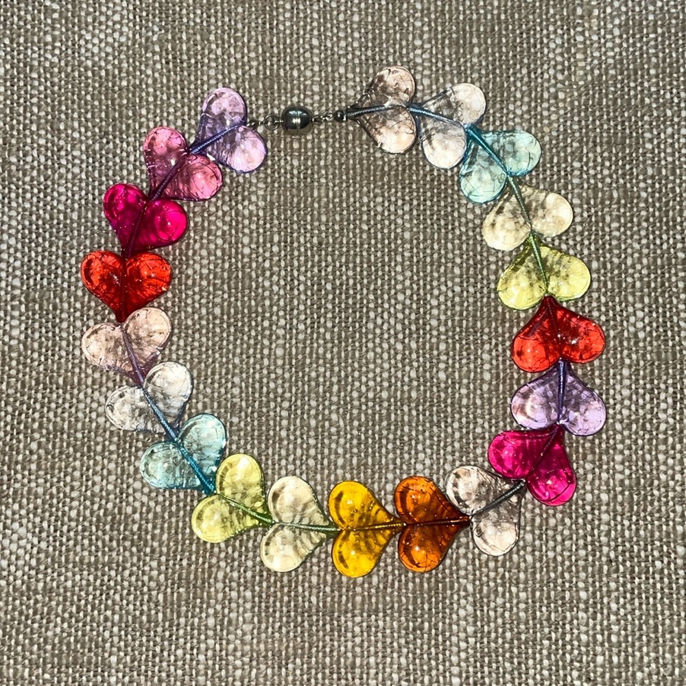 Statement necklace.
